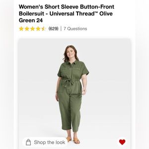 Short Sleeve Boiler Suit